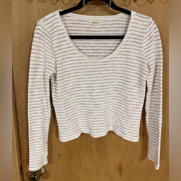 #31-MADEWELL- long-sleeved, scoop-neck sweater - Picture 1 of 4